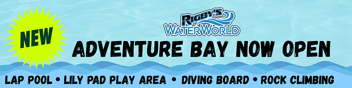 ADVENTURE BAY NOW OPEN BILLBOARD